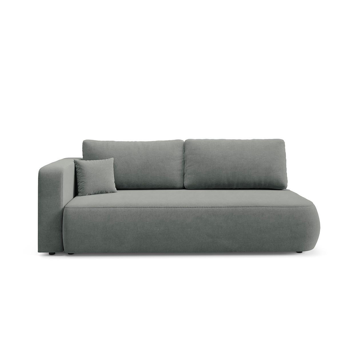 SOFA Antonio 3 Sitzplätze Grau - Grau, Holz (228/82/106cm) - Petits-meubles