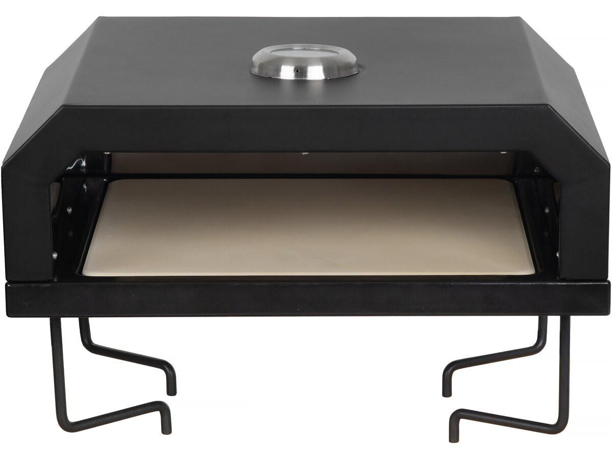 HOLZKOHLENGRILL pizzello Schwarz - Schwarz, Metall (35/28/40cm) - Habitat Garten