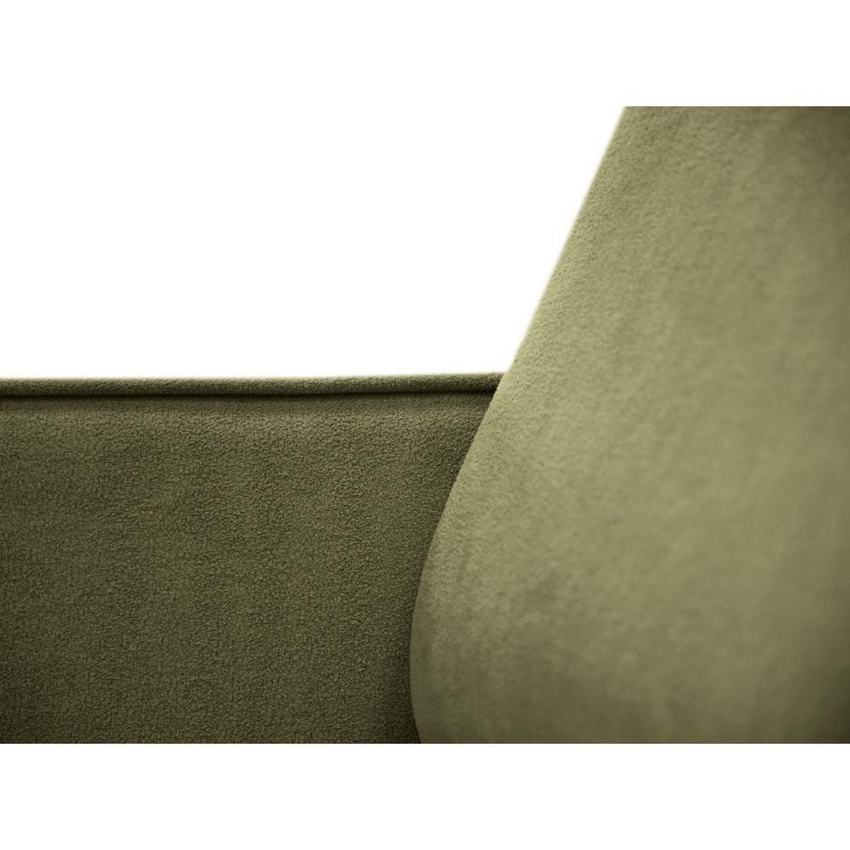 ECKSOFA ohne Schlaffunktion Pedro L hellgrün links - Schwarz/Hellgrün, Kunststoff/Textil (267/170cm) - Beautysofa