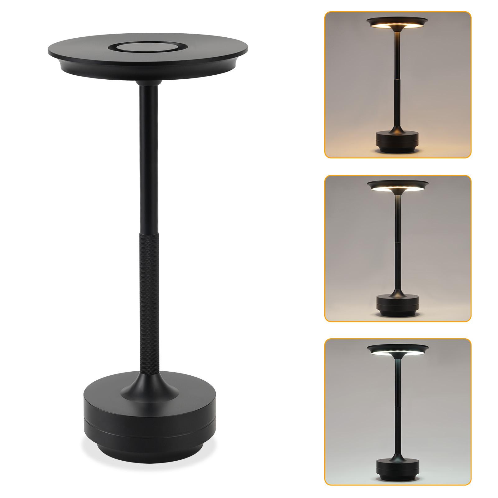 TISCHLEUCHTE Lichting 12.8/12.8/27 cm - Schwarz, Kunststoff/Metall (12.8/12.8/27cm) - ZMH