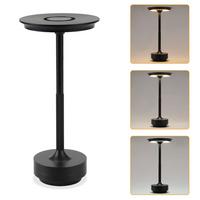 TISCHLEUCHTE Lichting 12.8/12.8/27 cm - Schwarz, Kunststoff/Metall (12.8/12.8/27cm) - ZMH