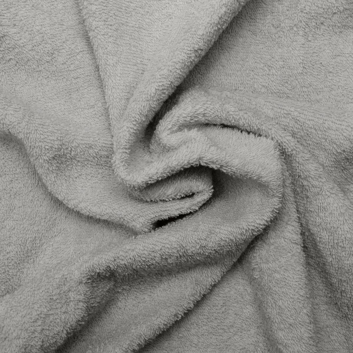 HANDTUCH Cassis 200x75cm Grau/Weiß gestreift - Grau, Textil (75/200cm) - Beautissu 