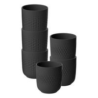 BECHER Manufacture Collier schwarz 290 ml 6-tlg. - Schwarz, Keramik (0.29L) - Villeroy & Boch