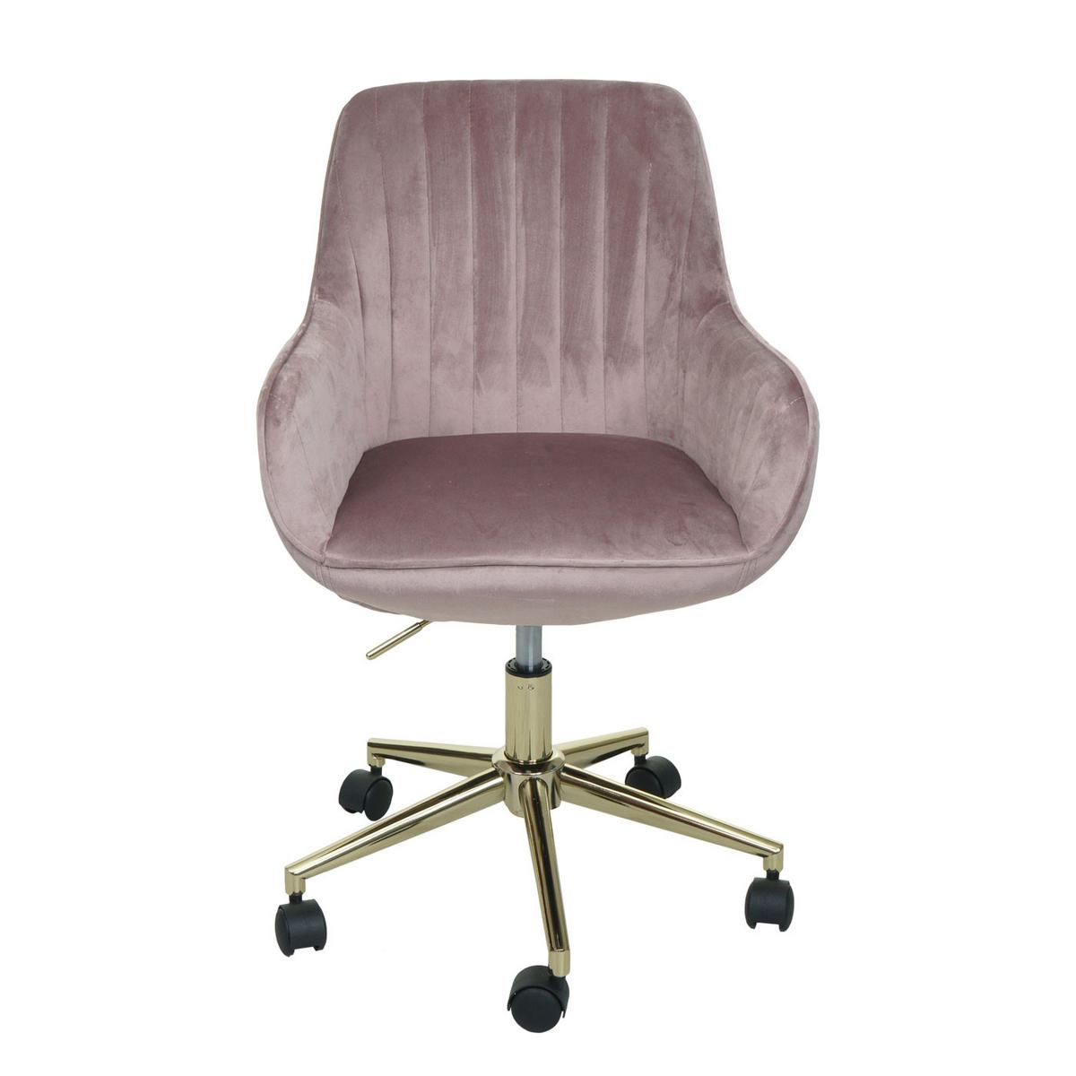 BÜROSTUHL MIT ARMLEHNE Altrosa - Altrosa, Textil (58/87/58cm) - MCW