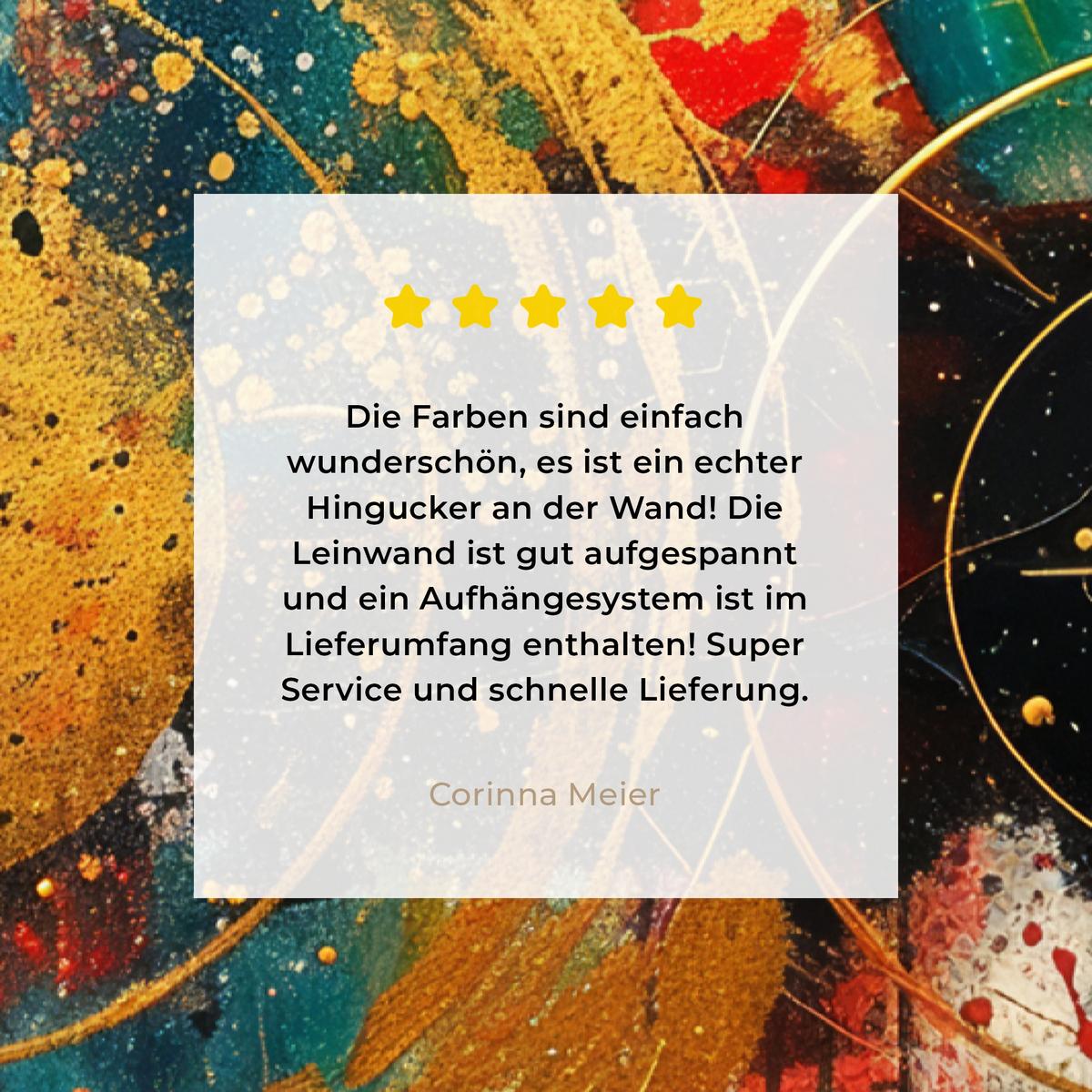 LEINWANDBILD Abstrakt - Kunst - Gold - Modern Wanddeko 40x60 cm - Multicolor, Textil (40/60cm) - MuchoWow
