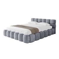 POLSTERBETT mit Bettkasten und Lattenrost, Bett mit Matratze H3/H4 - LEYA-v1 180x200 Grau - Grau, Holzwerkstoff/Textil (180/200cm) - ALTDECOR