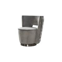 SESSEL SENSO Grau Webstoff - Silberfarben/Grau, Textil (77/77/67cm) - KAWOLA