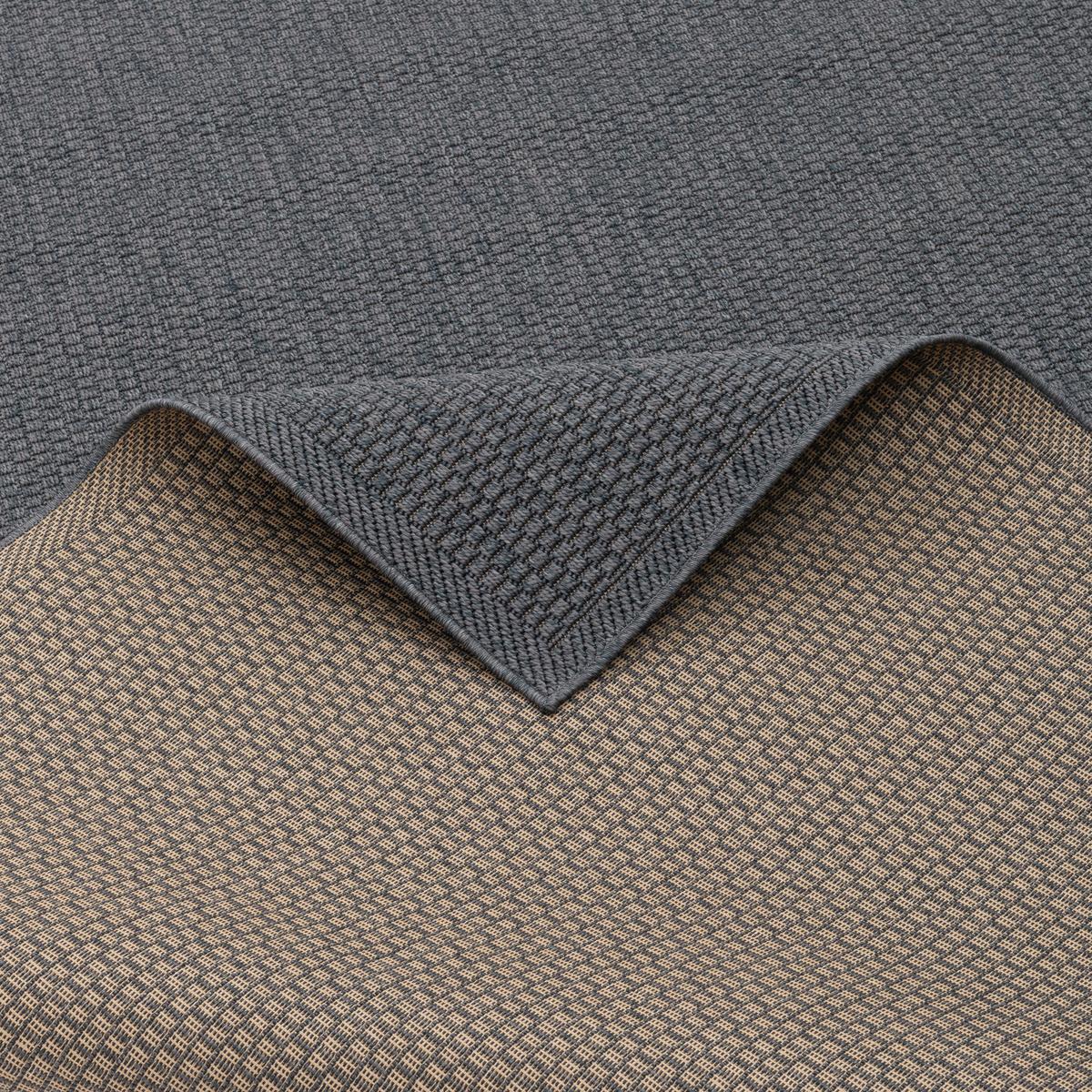IN & OUTDOOR TEPPICH MARBELLA BORDÜRE - Anthrazit, Textil (140/200cm) - Pergamon