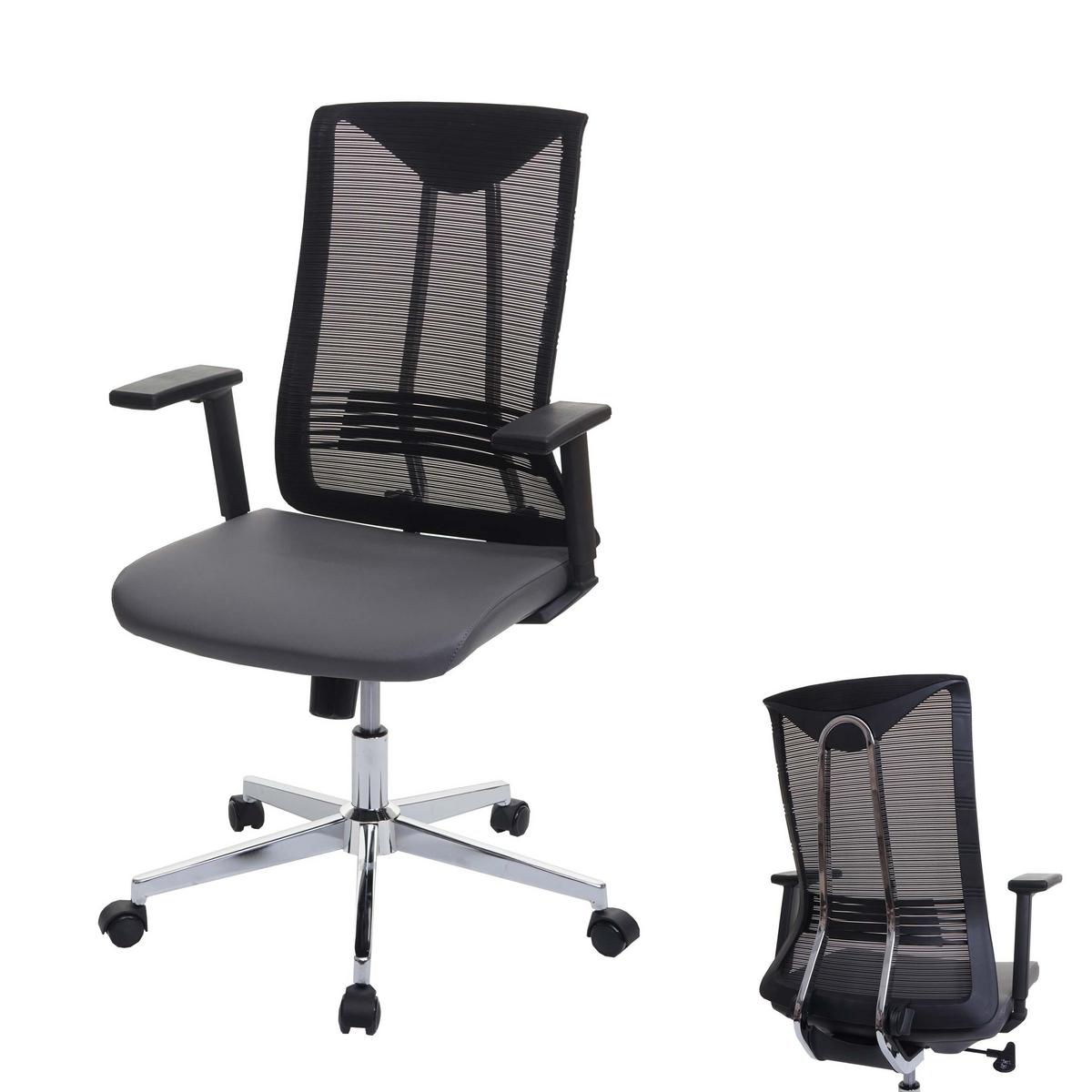 BÜROSTUHL Grau - Grau, Textil (65/110/66cm) - MCW