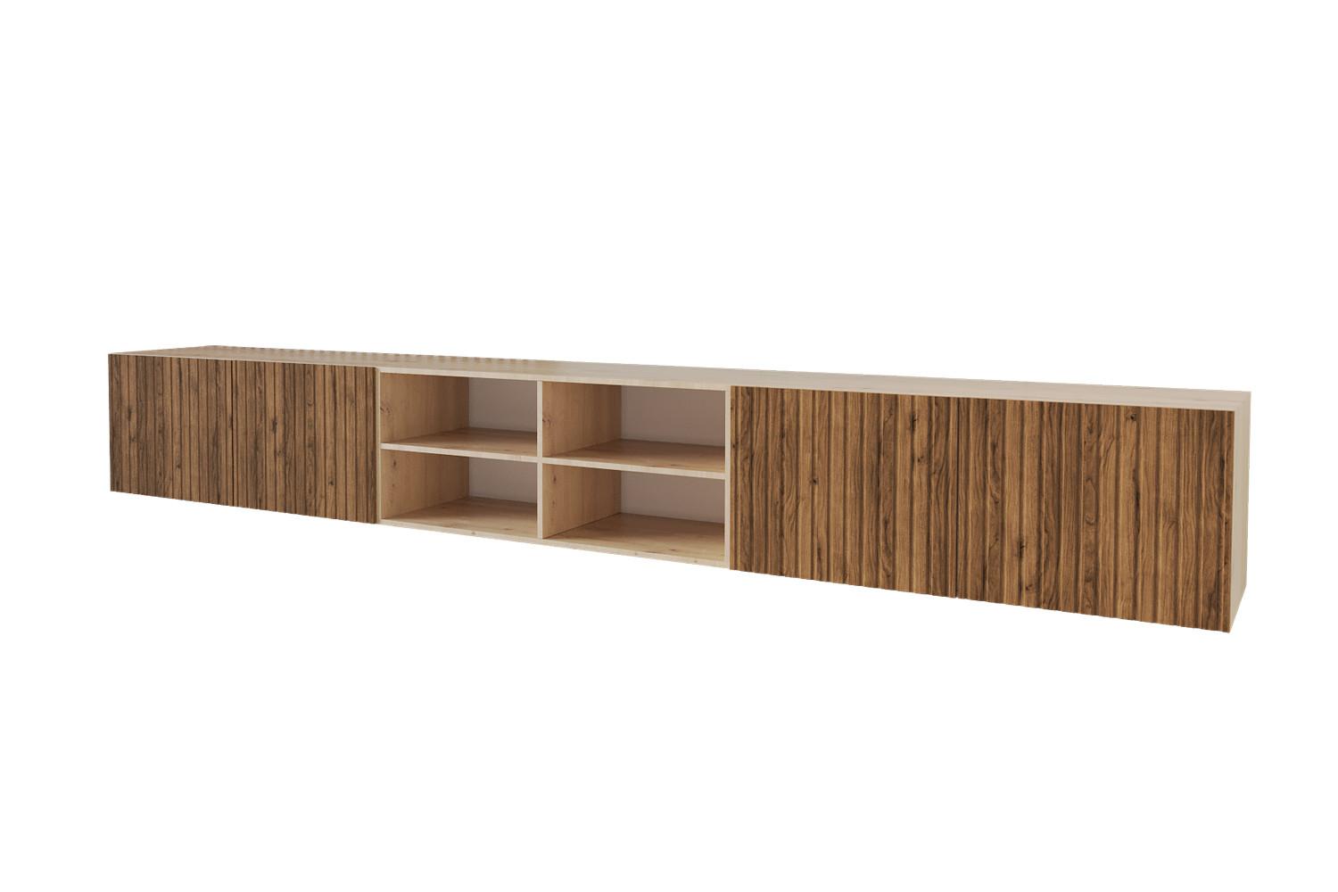 LOWBOARD KITO-W 3x100x40x40 cm - Artisan / Katania - Eiche Wotan/Eiche Artisan, Holzwerkstoff (300/40/40cm) - ALTDECOR
