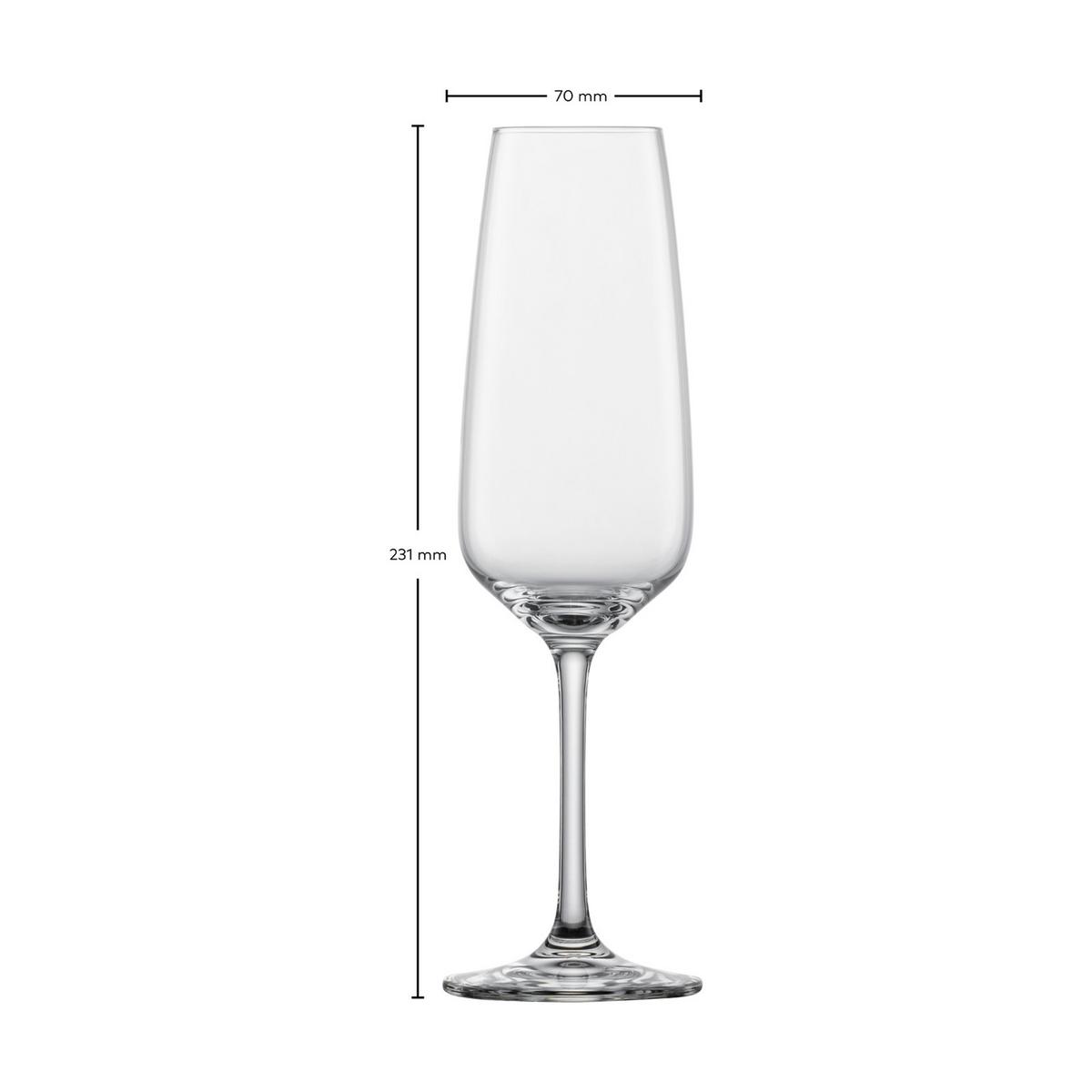 SEKTGLÄSER Tulip transparent 283 ml 4er Set - Transparent, Glas (0.283L) - Schott Zwiesel
