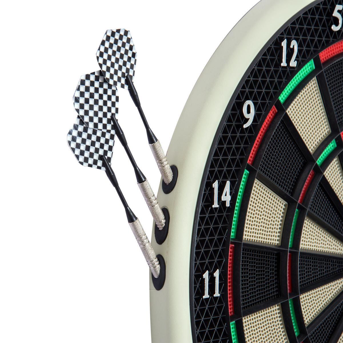 ELEKTRONISCHE Dartscheibe - Schwarz, Kunststoff (50/44cm) - HOMCOM