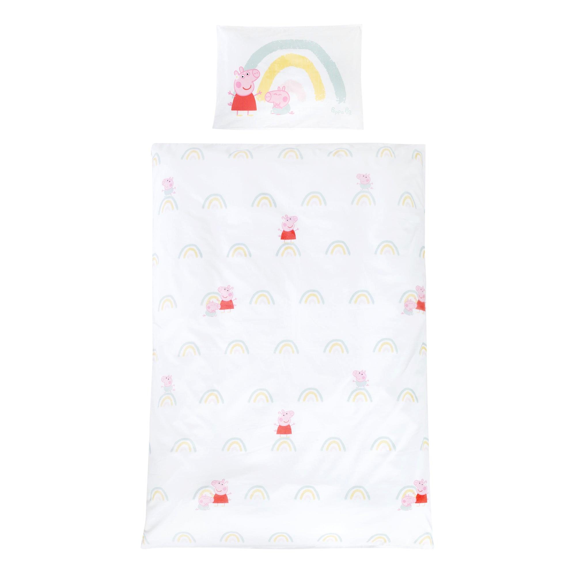 BABYBETTWÄSCHE Peppa Pig 100x135 cm - Weiß, Textil (100/135cm) - Roba