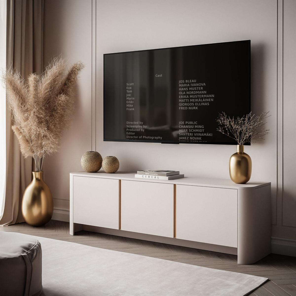 TV-SCHRANK DESTINY KASCHMIR, dreitürig - Kaschmir, Holzwerkstoff (168/52/39cm) - Lookway