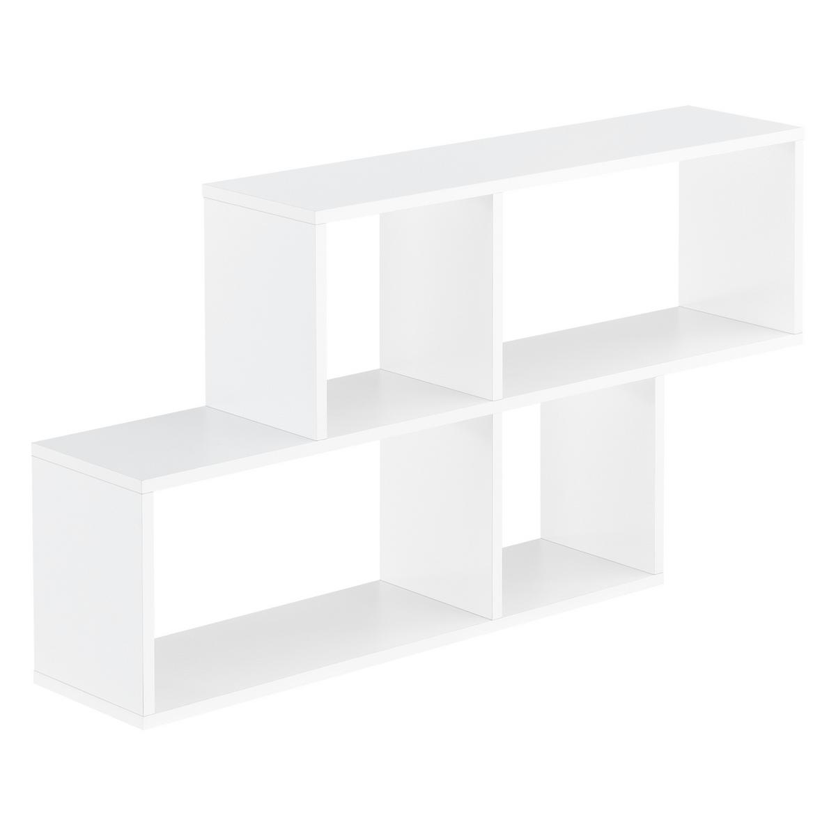 WANDREGAL Bryne - Weiß, Holzwerkstoff (100/53/19.5cm) - [en.casa]