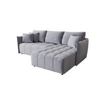 ECKSOFA Treviso - Hellblau, Holzwerkstoff/Textil (245/185cm) - Fun Möbel
