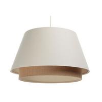 HÄNGELEUCHTE Beige 50/30 cm - Beige, Kunststoff (50/1.3/30cm) - ONZENO