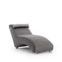 RELAXLIEGE Abramo In Kronos - Dunkelgrau, Holzwerkstoff/Textil (73/80/170cm) - Fun Möbel
