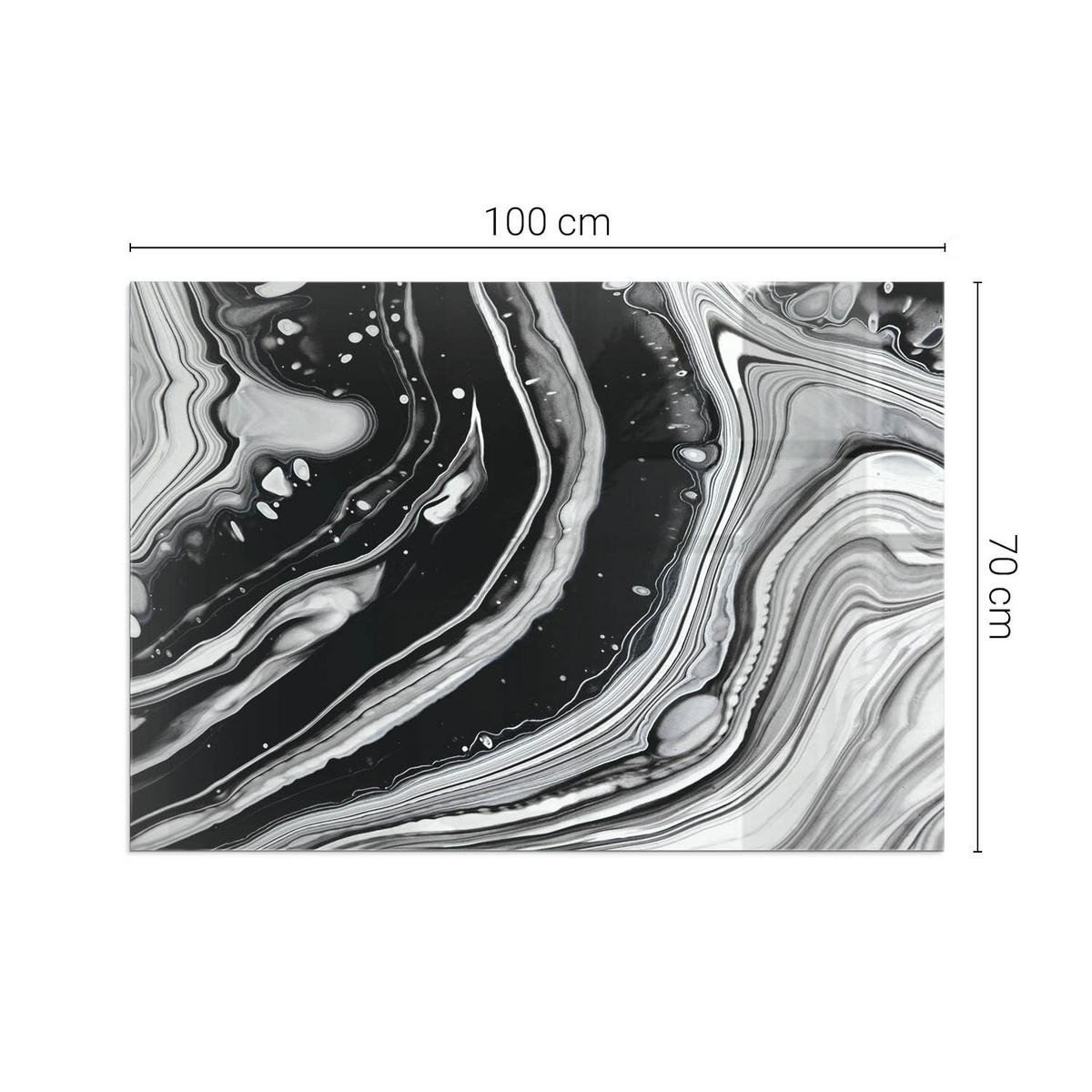 GLASPLATTE für Kamin 100x70 cm - Multicolor, Glas (100/70/0.4cm) - TULUP