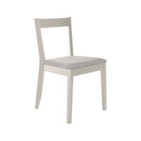 STUHL Moden mit kaschmirfarbenen Holzbeinen, Polsterstuhl, Hellgrau - Kaschmir/Hellgrau, Holz (45/84/45cm) - Beautysofa