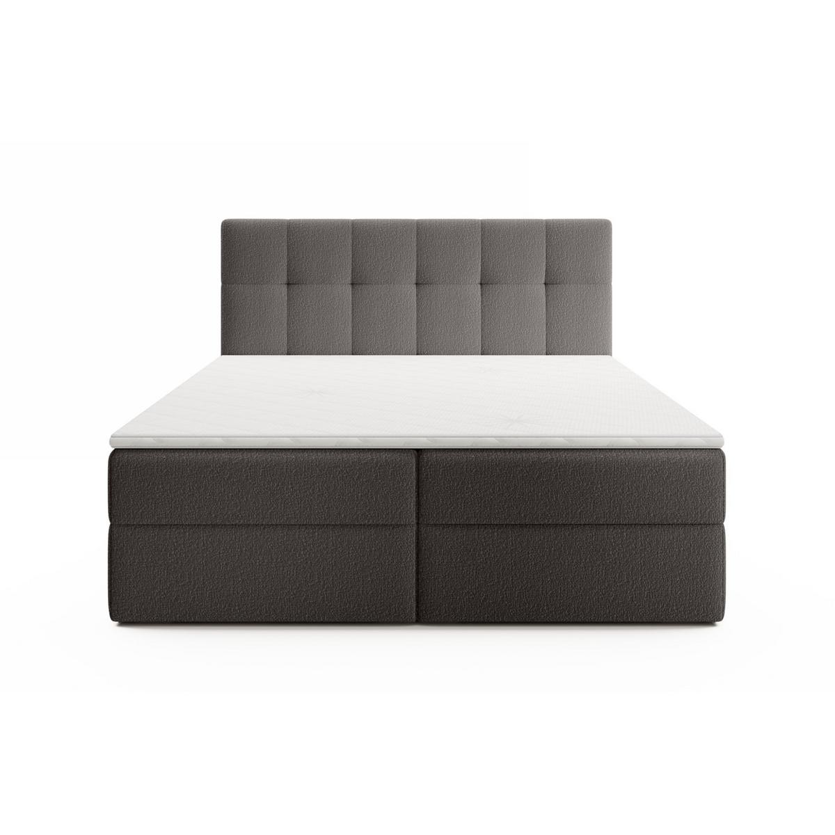 BOXBETT Arturo In Freya - Graphitfarben, Holzwerkstoff/Textil (140/200cm) - Fun Möbel