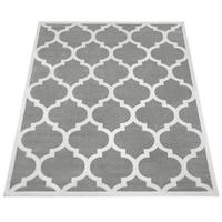 KURZFLORTEPPICH, im marokkanischen Stil, Grau, 200 x 280 cm - Grau, Textil (280/200cm) - KADIMA DESIGN