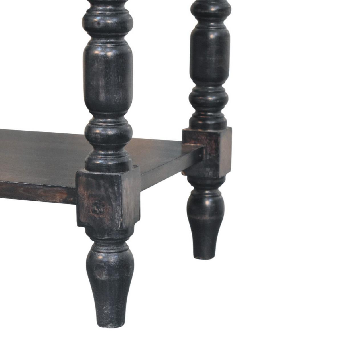 BEISTELLTISCH mit Carbon-Esche-Finish, 1 Schublade, 2 offene Ablagen, dunkelbraun. - Dunkelbraun, Holz (35/60/70cm) - Artisan Furniture