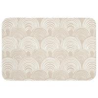 BADEMATTE Wellen - Textur - Beige 90x60 cm - Kaschmir, Textil (90/60cm) - OnlyWow