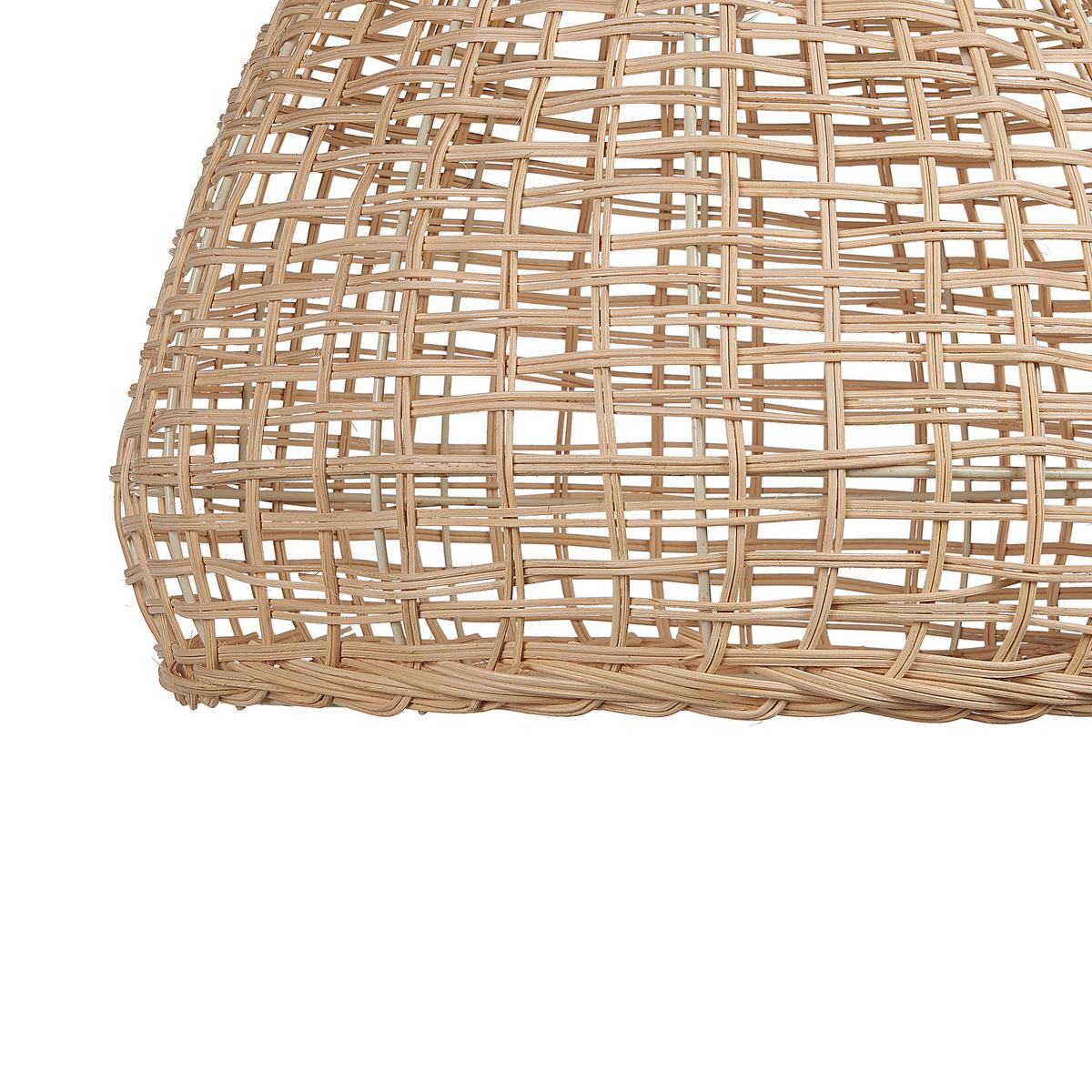 HÄNGELEUCHTE Sakeni 35/35/127 cm - Beige, Naturmaterialien (35/35/127cm) - Beliani