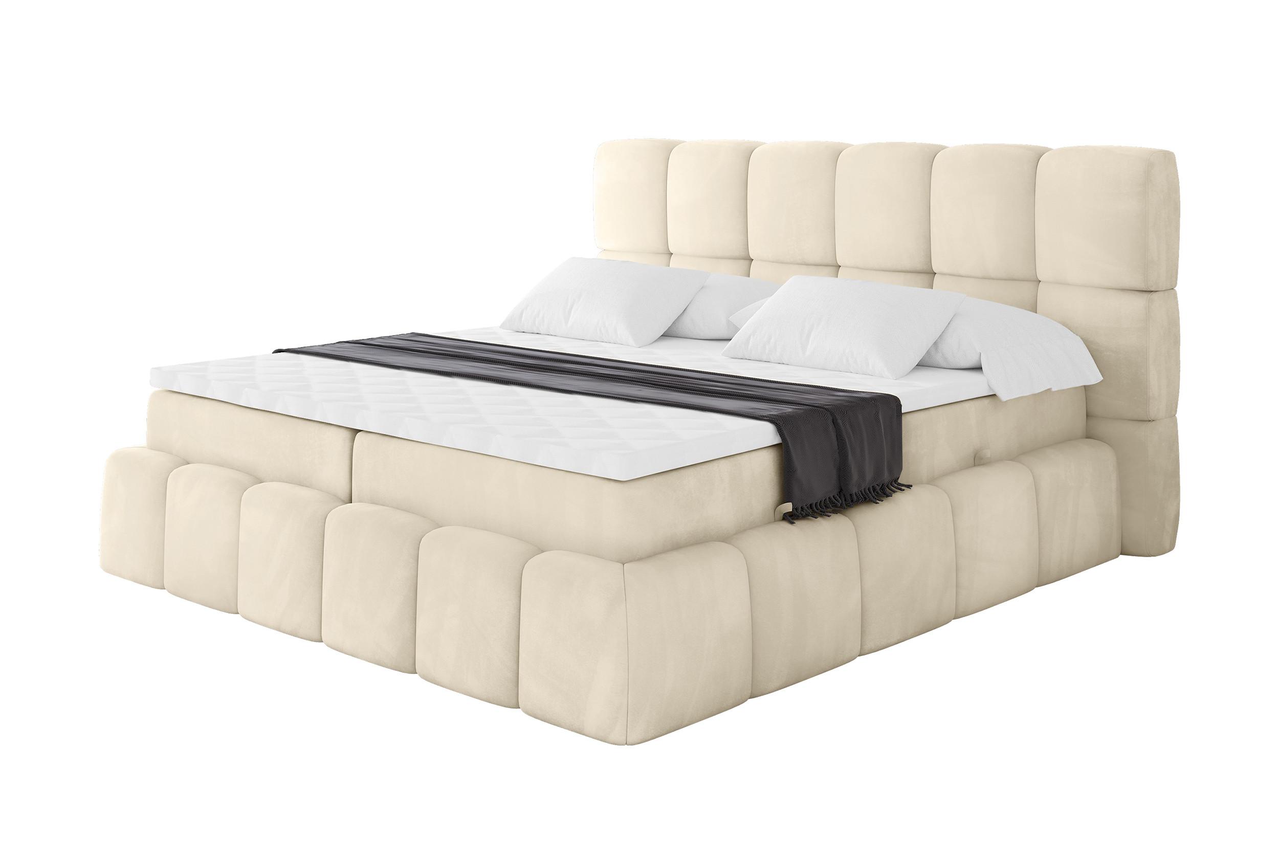 BOXBETT - AURI-H3 - 120x200 Beige Monolith - Sahara, Holzwerkstoff (120/200cm) - ALTDECOR