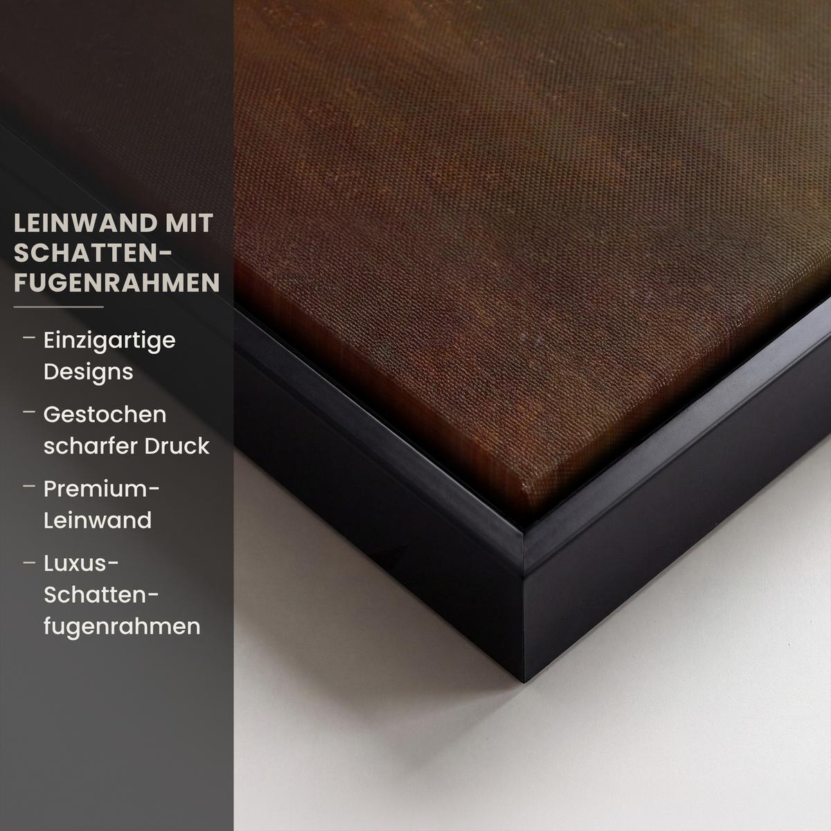 LEINWAND Bilder mit Rahmen - Alte Meister - Blumen - Balthasar van der Ast - 60x40 - Hellbraun, Textil (60/40cm) - MuchoWow