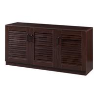 SCHUHSCHRANK Løten - Wengefarben, Holzwerkstoff (125/62/36cm) - [en.casa]