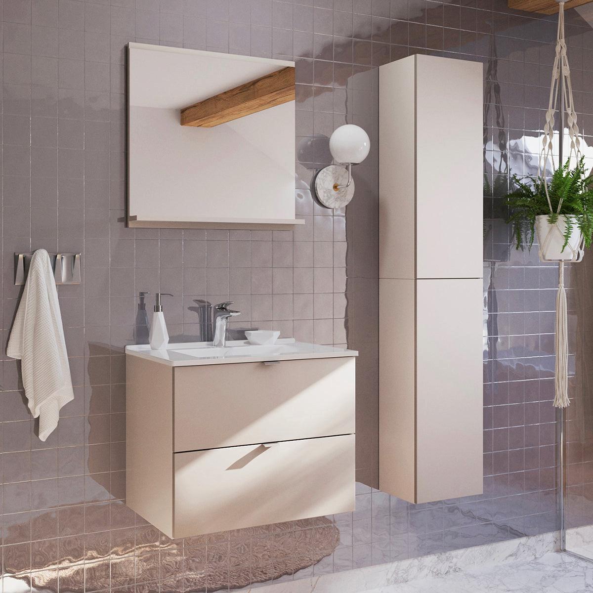 WASCHTISCH 60cm Azel Kaschmir - Beige, Holzwerkstoff (60/50/46cm) - Petits-meubles