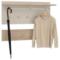 WANDGARDEROBE BILBAO Cremona Eiche/Kaschmir - Kaschmir/Sonoma Eiche, Holzwerkstoff (90/60/30cm) - IDIMEX