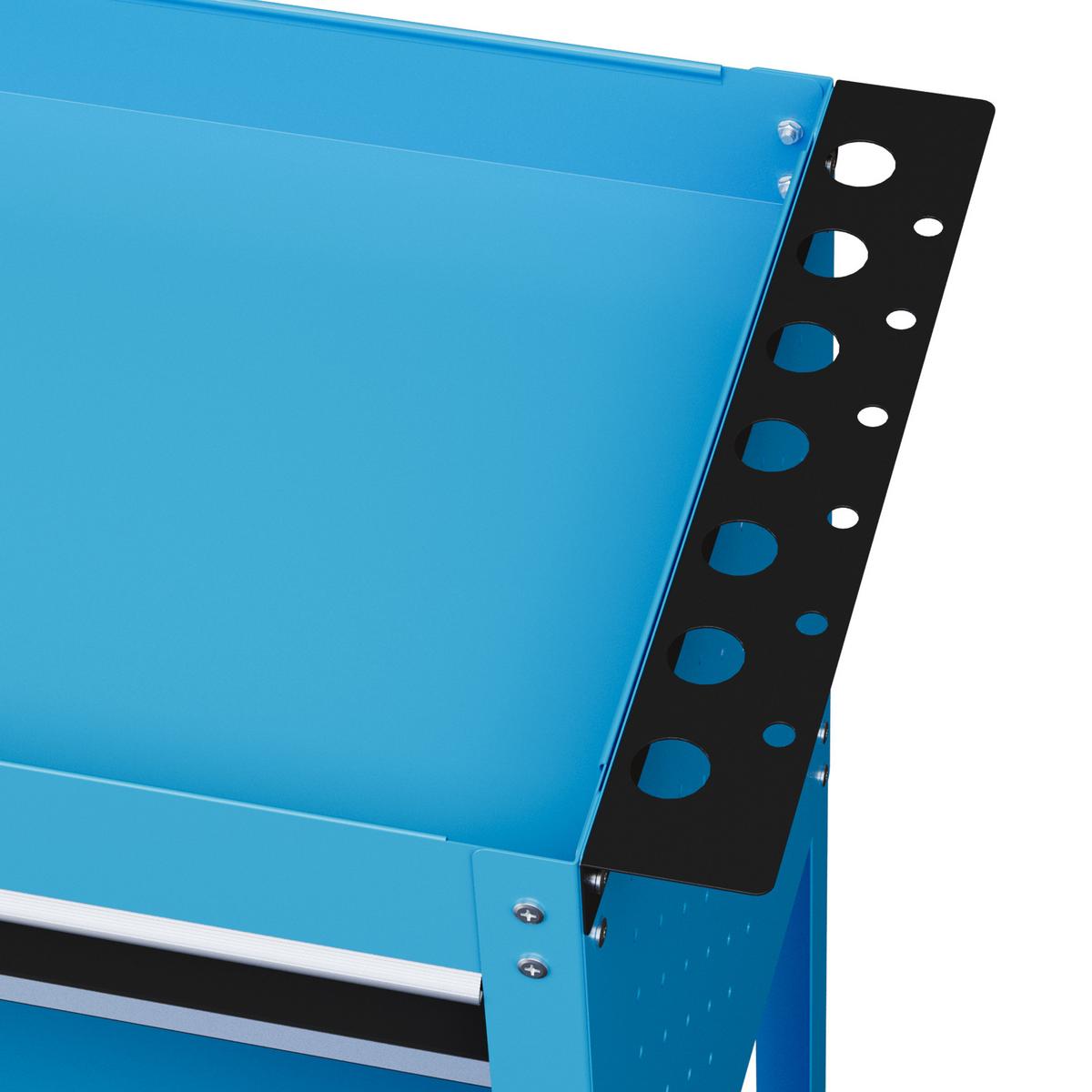 WERKZEUGWAGEN mit 3 Etagen Blau - Blau, Metall (35/76/82cm) - HOMCOM