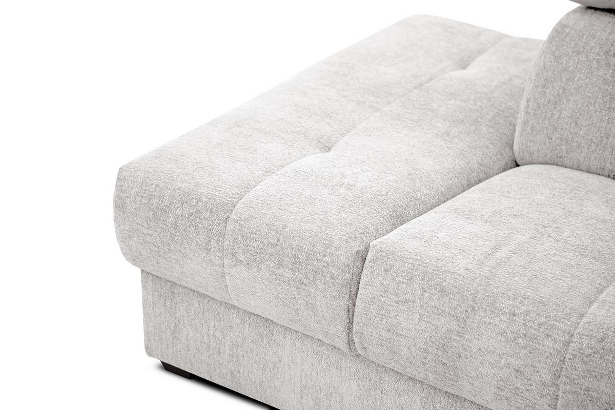ECKSOFA CALVERA 5-Sitzer, weiß - Weiß, Holzwerkstoff/Textil (239/298cm) - Wozimo
