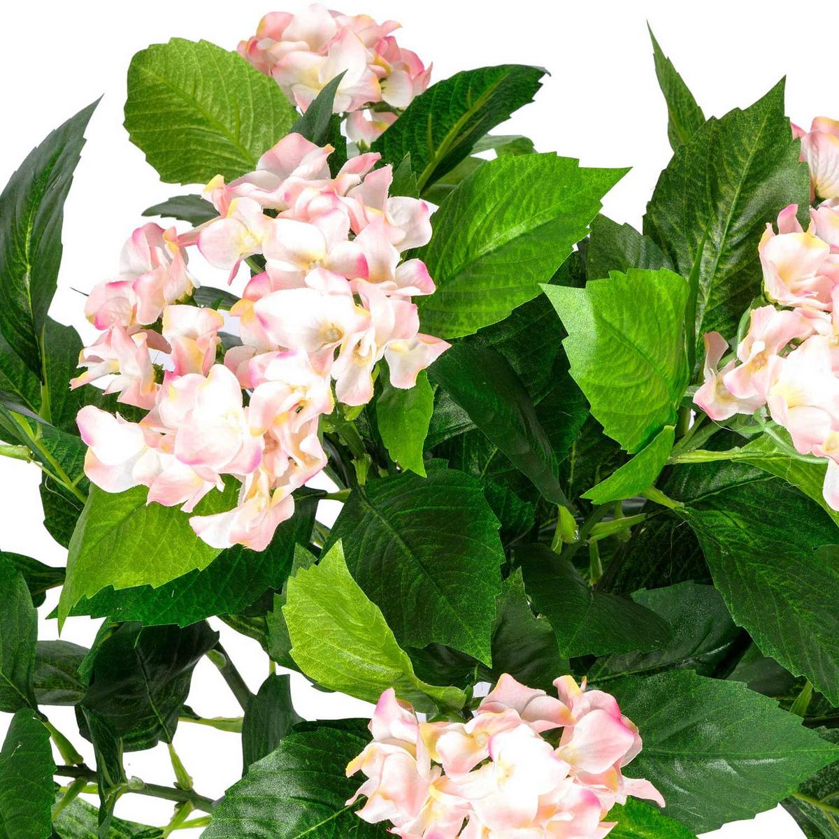 KUNSTBLUME Hortensien rosa, 70 cm - Rosa, Kunststoff (70cm) - Homescapes