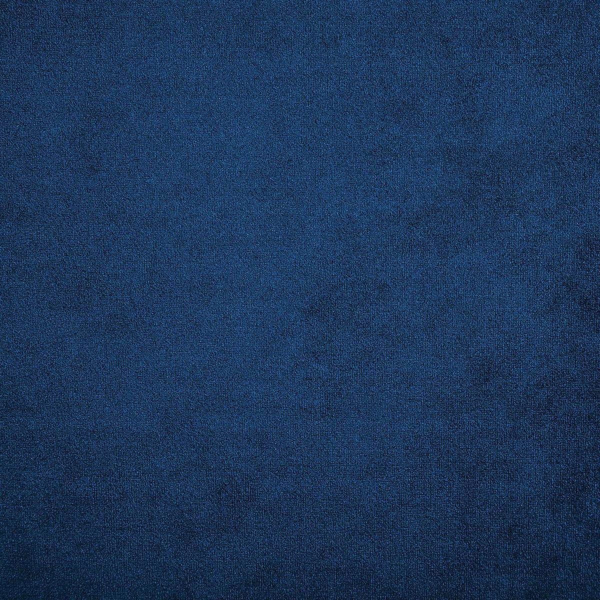 BETTRAHMENBEZUG Samtstoff 160/200 cm Dunkelblau Fitou - Dunkelblau, Textil (170/214cm) - Beliani