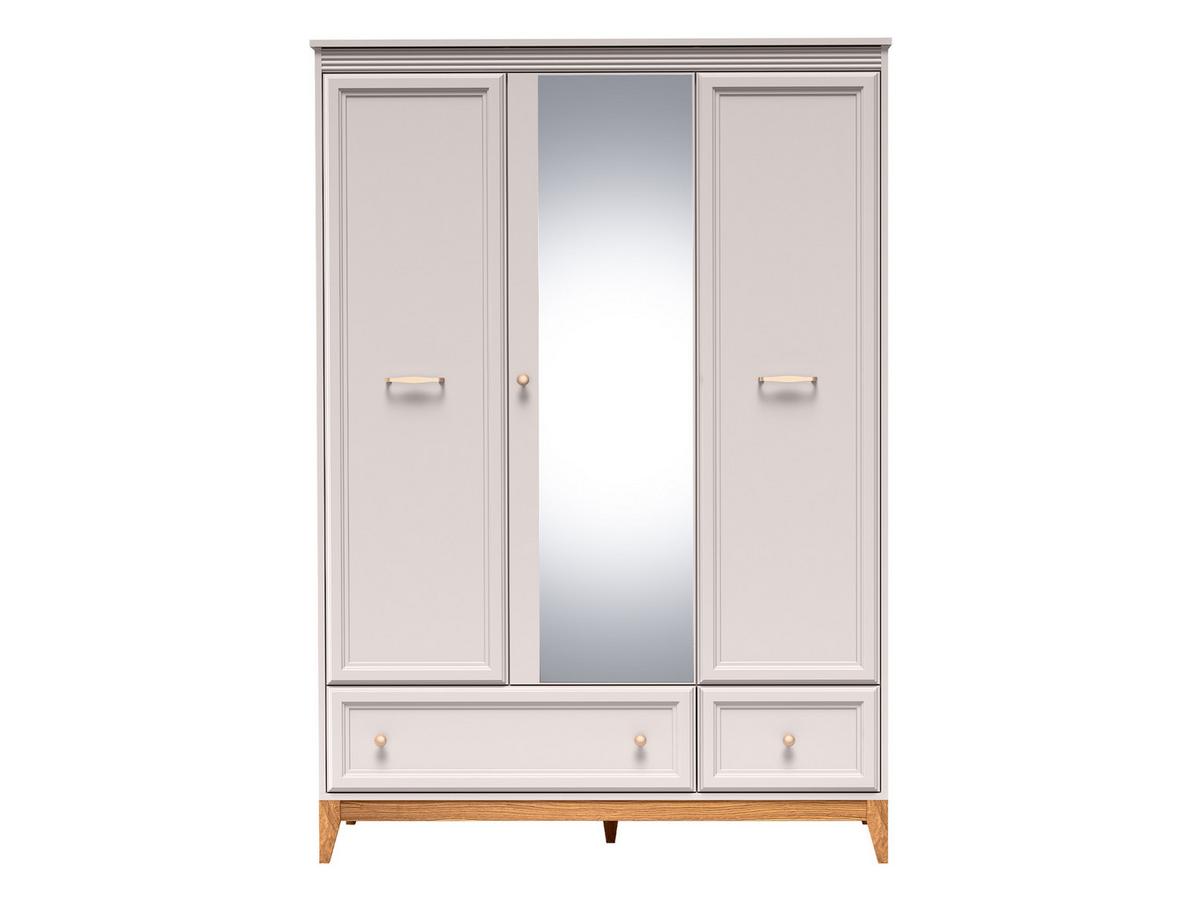 DREHTÜRENSCHRANK Windsor W-15 - Kaschmir/Goldfarben, Holz/Holzwerkstoff (136/193/55cm) - MIRJAN24