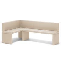 ECKBANK links OWEN Kunstleder, 142/196 cm Beige - Beige, Holz/Kunststoff (142/196cm) - Idohome