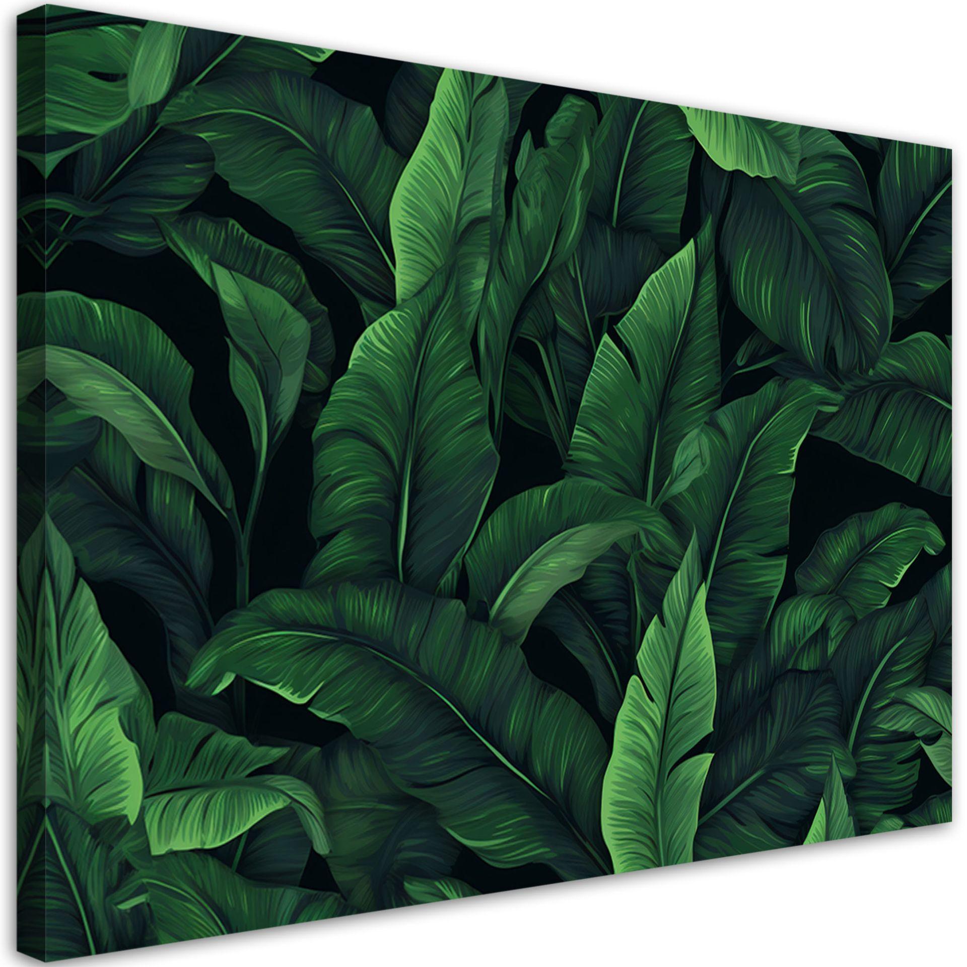 KUNSTDRUCK Grün 120/80 cm - Grün, Textil (120/80cm) - KUNSTLOFT