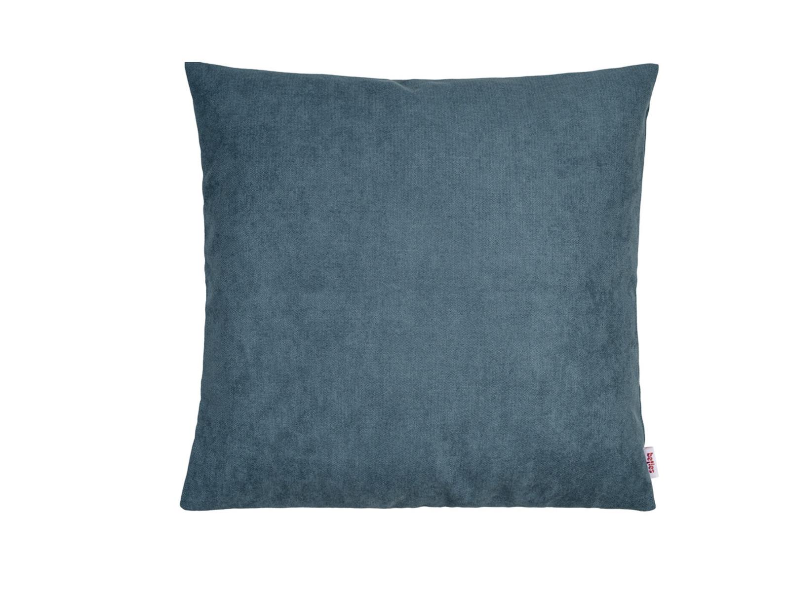 KISSENHÜLLE FarbTon Chenille-Haptik nordlicht-blau 40/40 cm - Blau, Textil (40/40cm) - beties Heimtextil