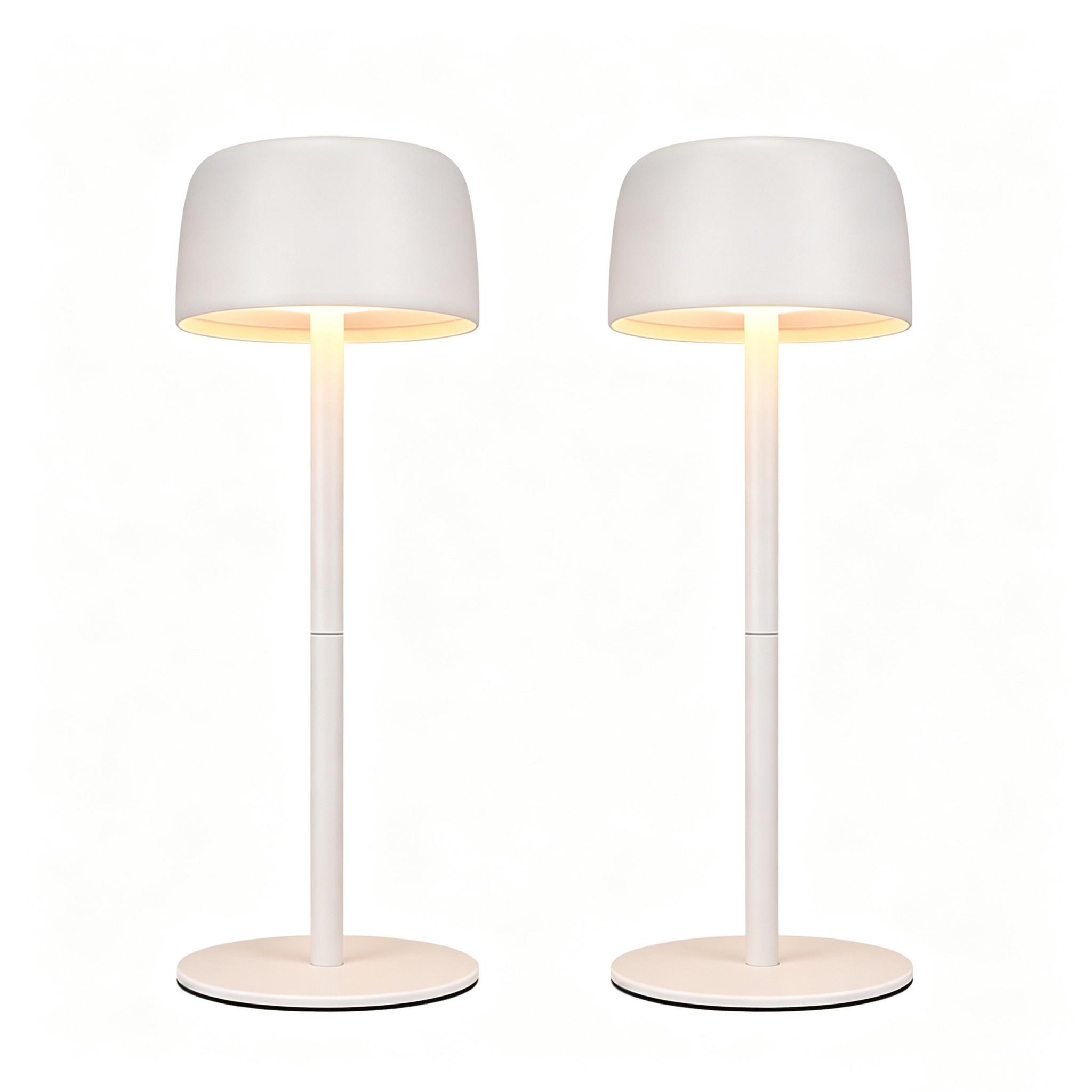 TISCHLAMPE Linan 9/9/25 cm - Weiß, Kunststoff/Metall (9/9/25cm) - ZMH