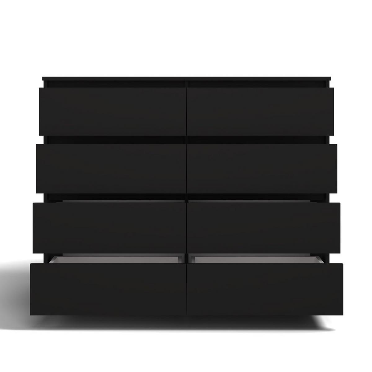 KOMMODE Schwarz 138/97/40 - Schwarz, Holzwerkstoff (138/97/40cm) - RAUMHIRSCH FURNITURE
