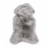 SCHAFFELL Natur Lammfell Weich Flauschig Wohnteppich, Silber, ca. 110 cm - Silberfarben, Fell (60/110cm) - Provellus
