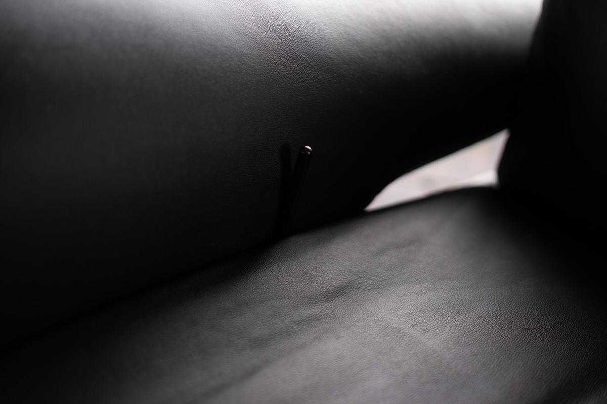RELAXSESSEL NAMA Schwarz Leder Relaxfunktion - Schwarz, Leder/Metall (78/111/86cm) - KAWOLA