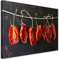 LEINWANDBILD Essen & Trinken 30x20cm - Rot, Textil (30/20cm) - Feeby