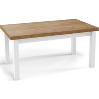 ESSTISCH Avena rechteckig ausziehbar, Wotan Eiche 170/90/78 - Eiche Wotan/Weiß, Holz/Holzwerkstoff (90/250/78cm) - WFL GROUP