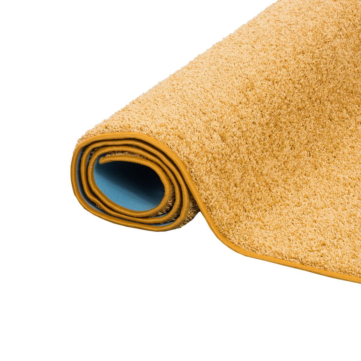 HOCHFLOR VELOURS TEPPICH MONA - Currygelb, Textil (100/300cm) - Snapstyle