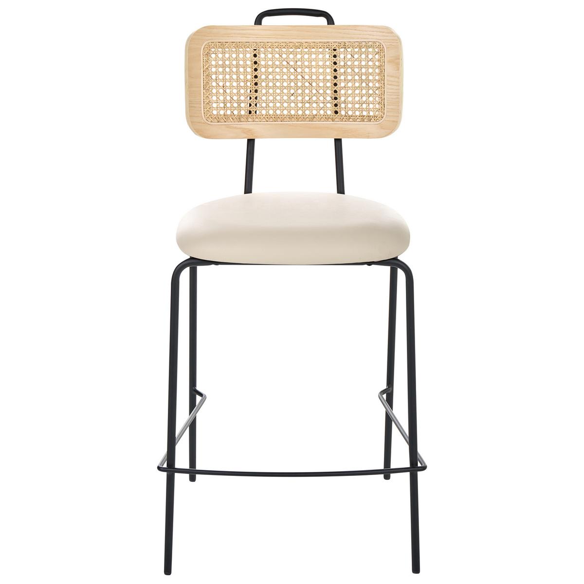 BARSTUHL 2er-Set Hellbeige Adelanto - Beige, Textil (48/97/52cm) - Beliani